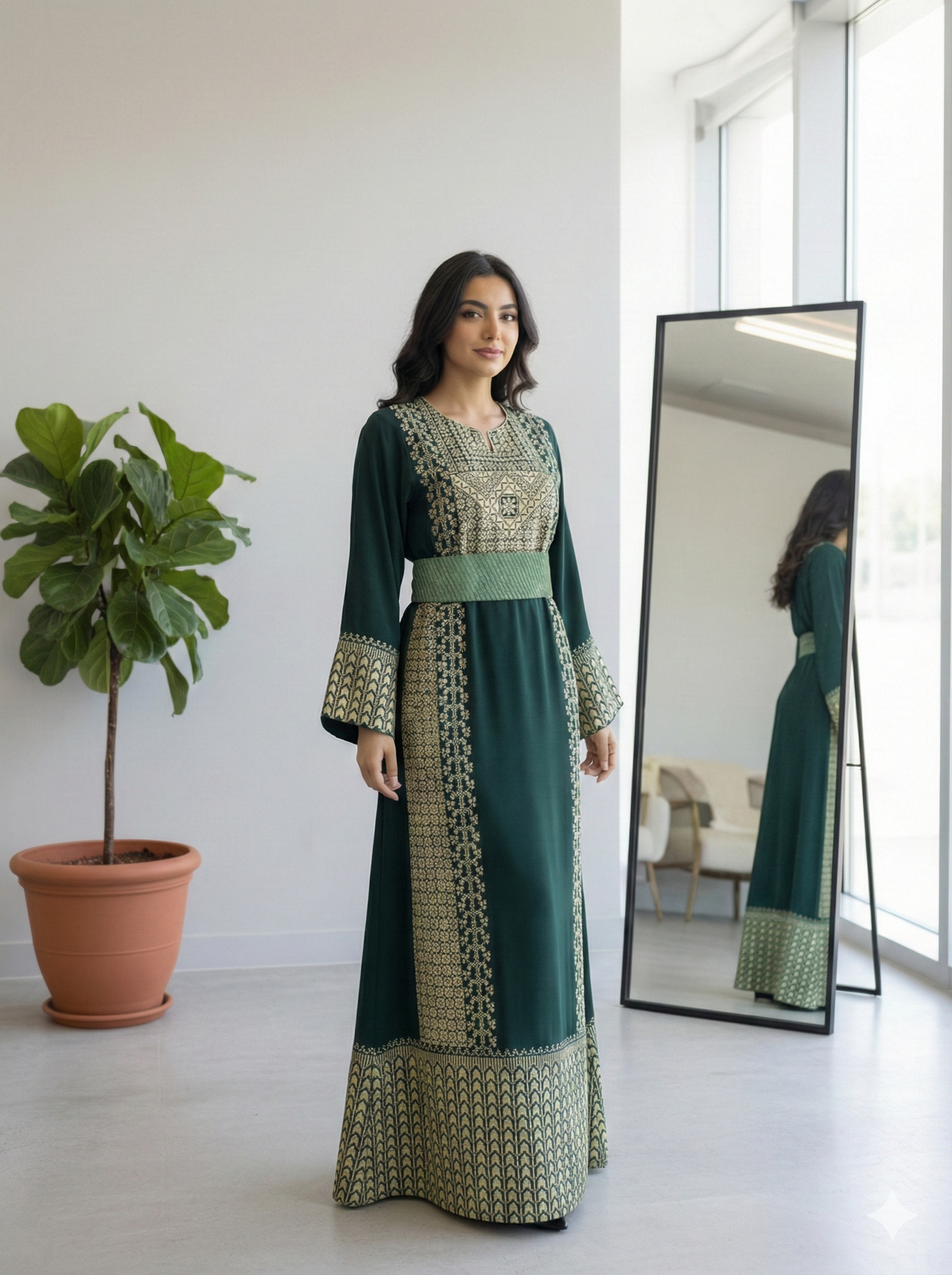 ABITO PALESTINESE “SUMUD” verde