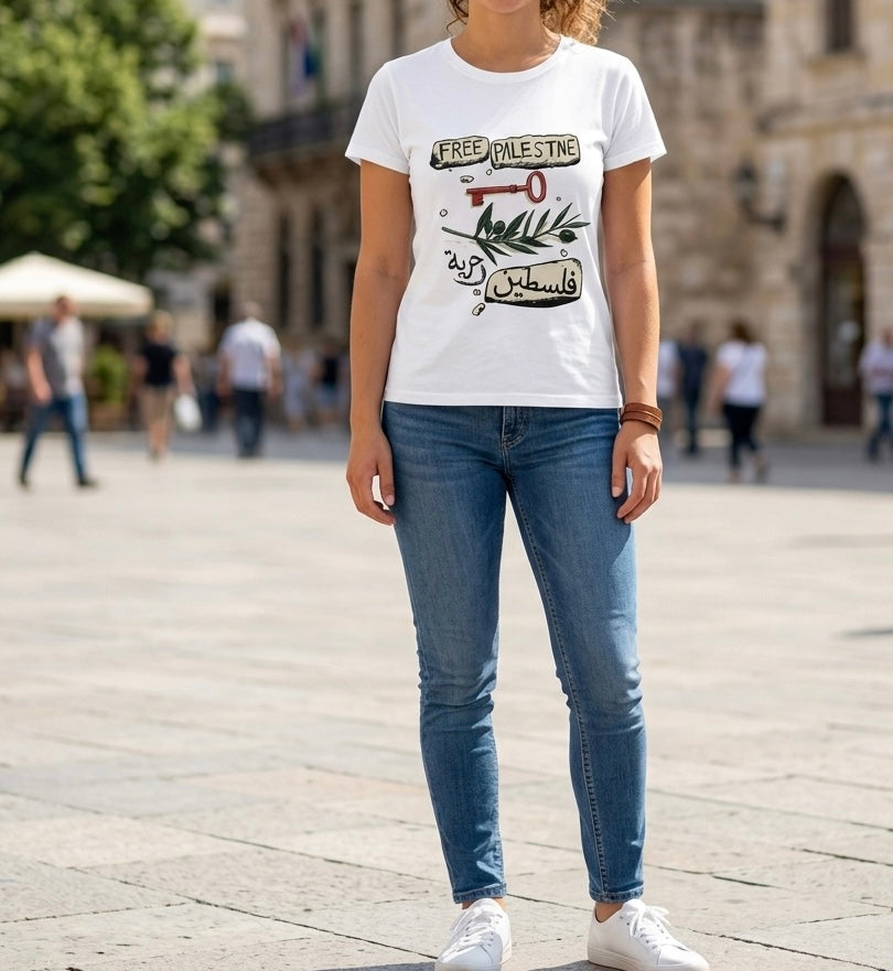 T SHIRT ULIVO E CHIAVI