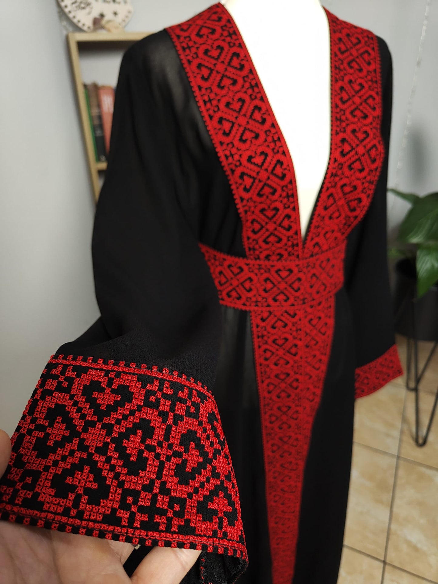 CARDIGAN TATREEZ ROSSO