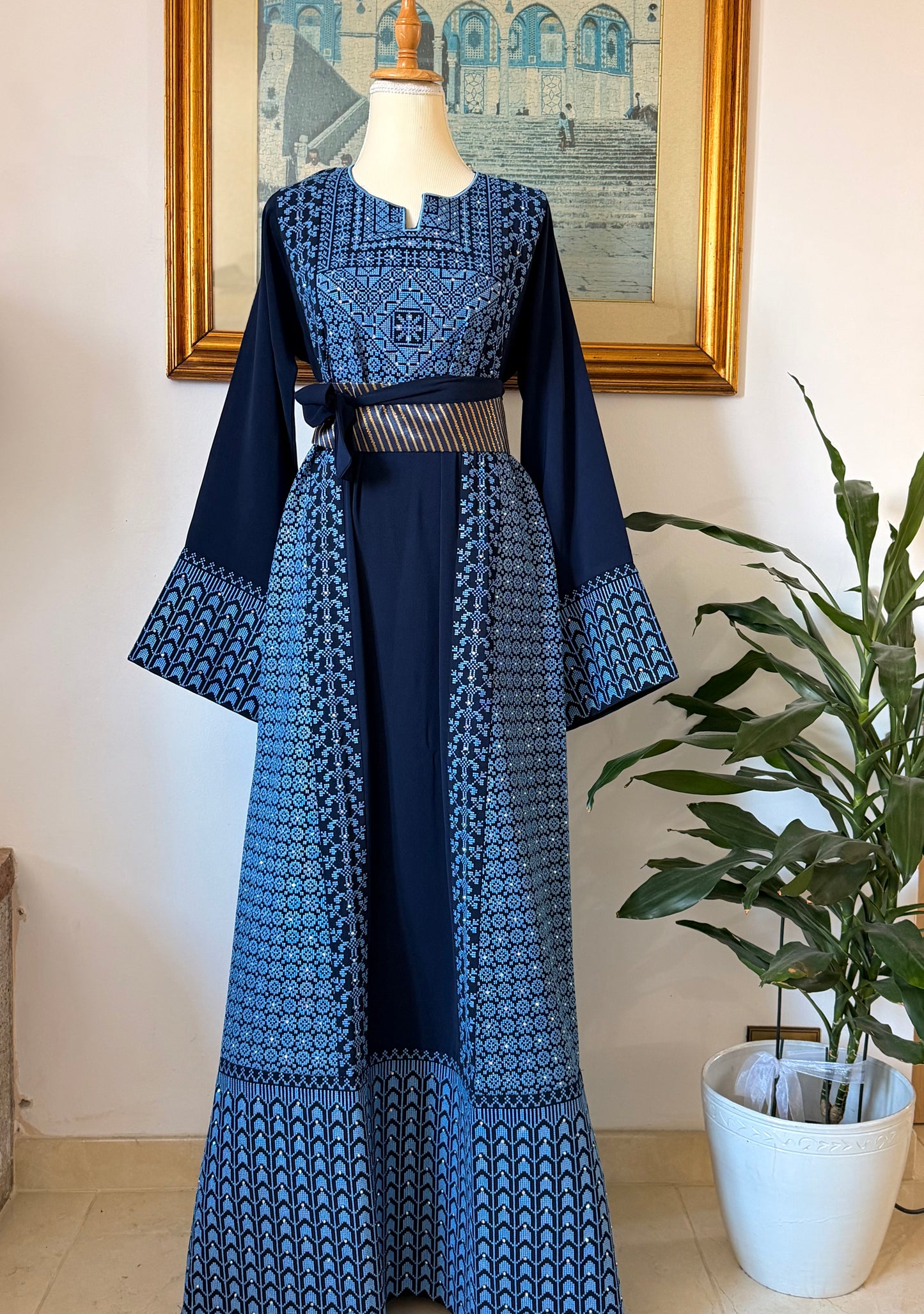 ABITO PALESTINESE “SUMUD” blu