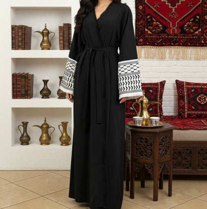 CARDIGAN CON MANICHE KEFIYATE