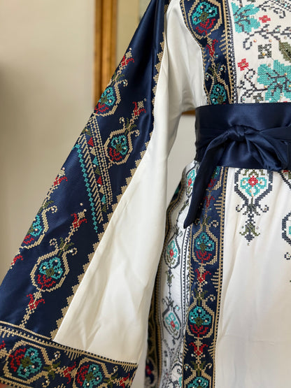 ABITO “FIORI DI RESISTENZA” BLU