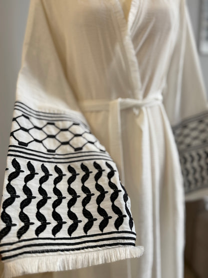 CARDIGAN CON MANICHE KEFIYATE