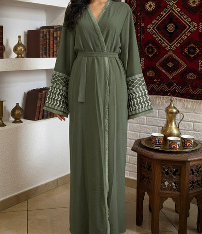 CARDIGAN CON MANICHE KEFIYATE