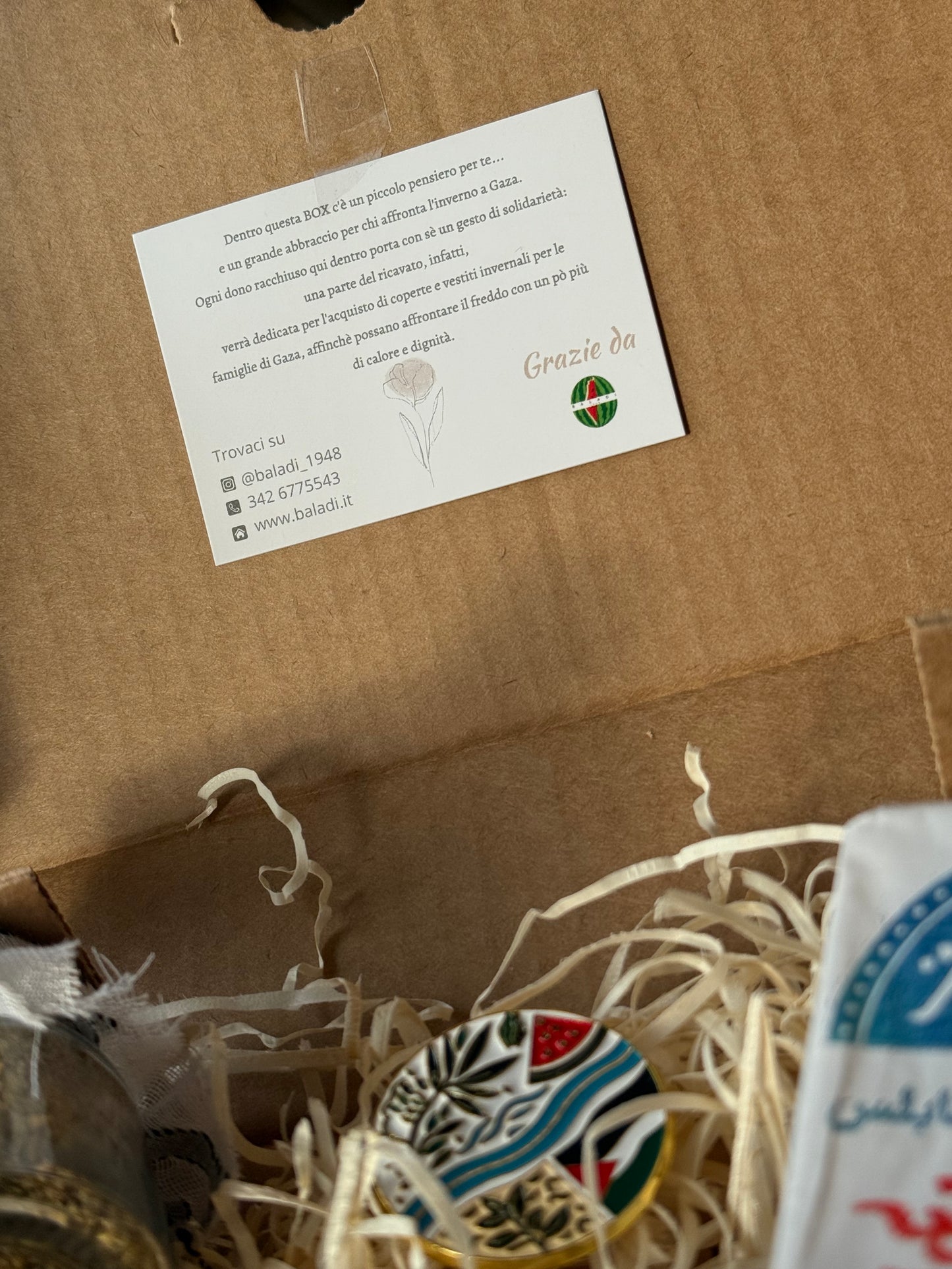 BOX NATALE  “Essenziale palestinese”