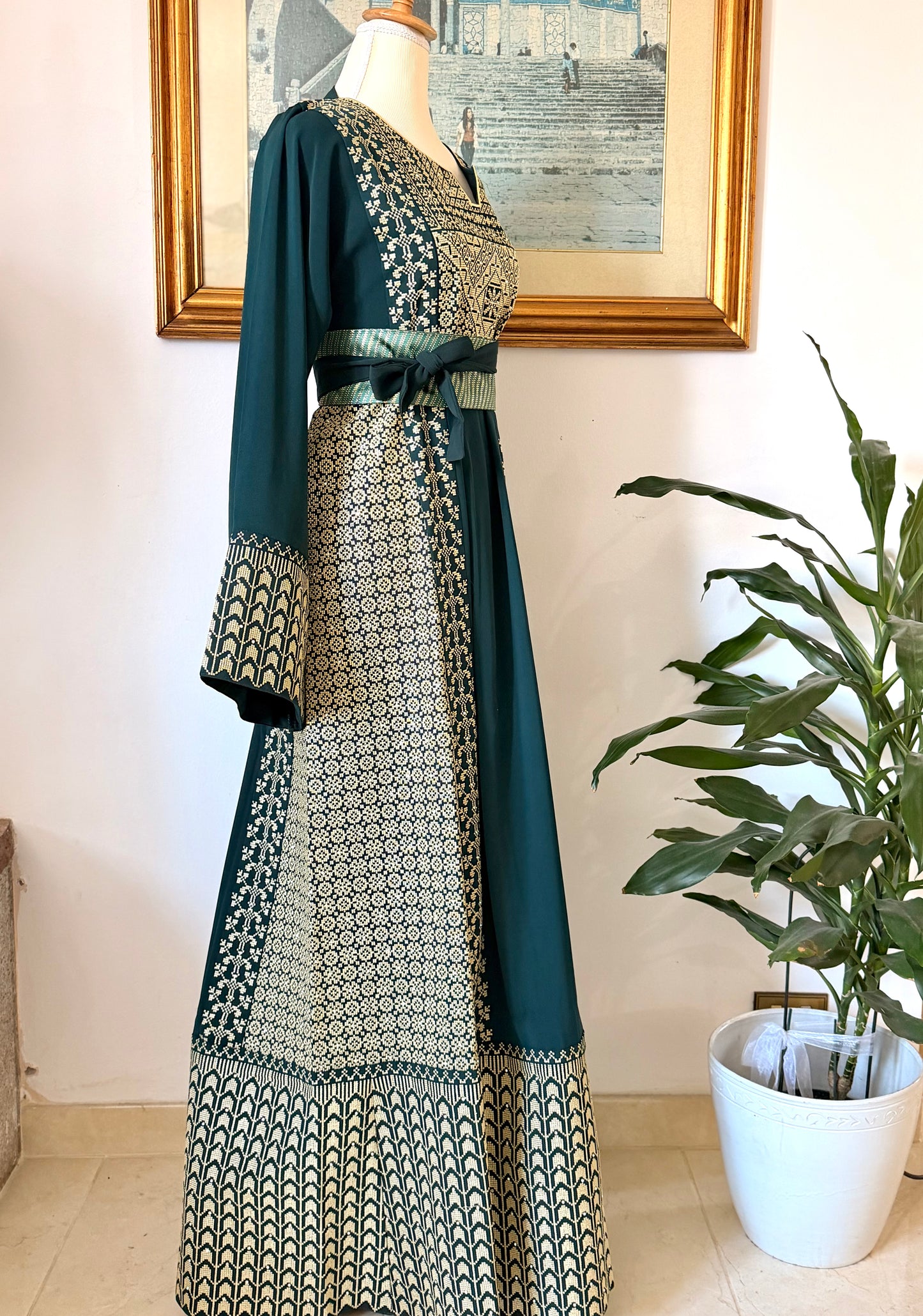 ABITO PALESTINESE “SUMUD” verde