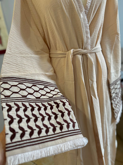 CARDIGAN CON MANICHE KEFIYATE