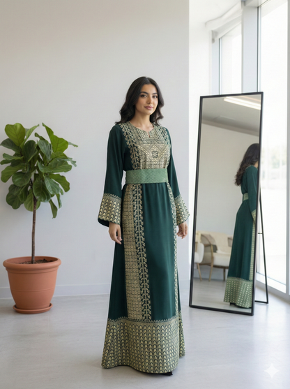 ABITO PALESTINESE “SUMUD” verde