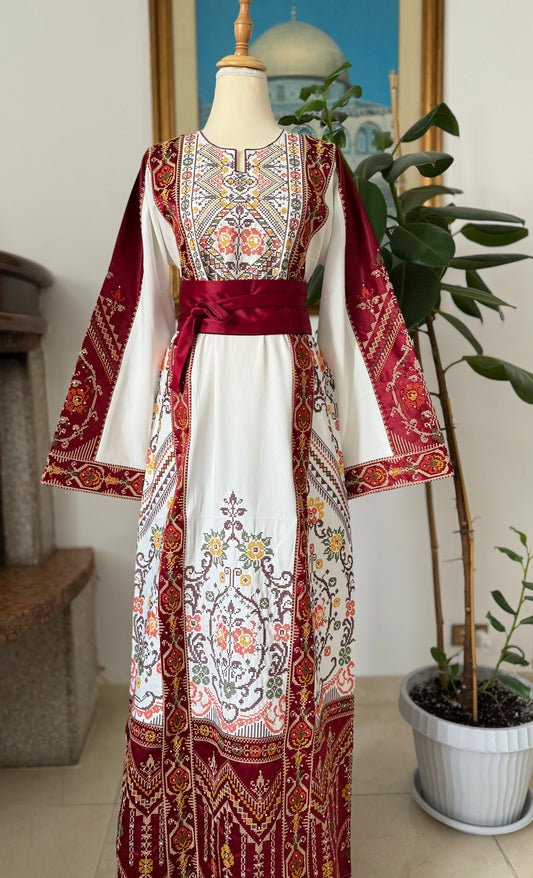 ABITO “FIORI DI RESISTENZA” ROSSO