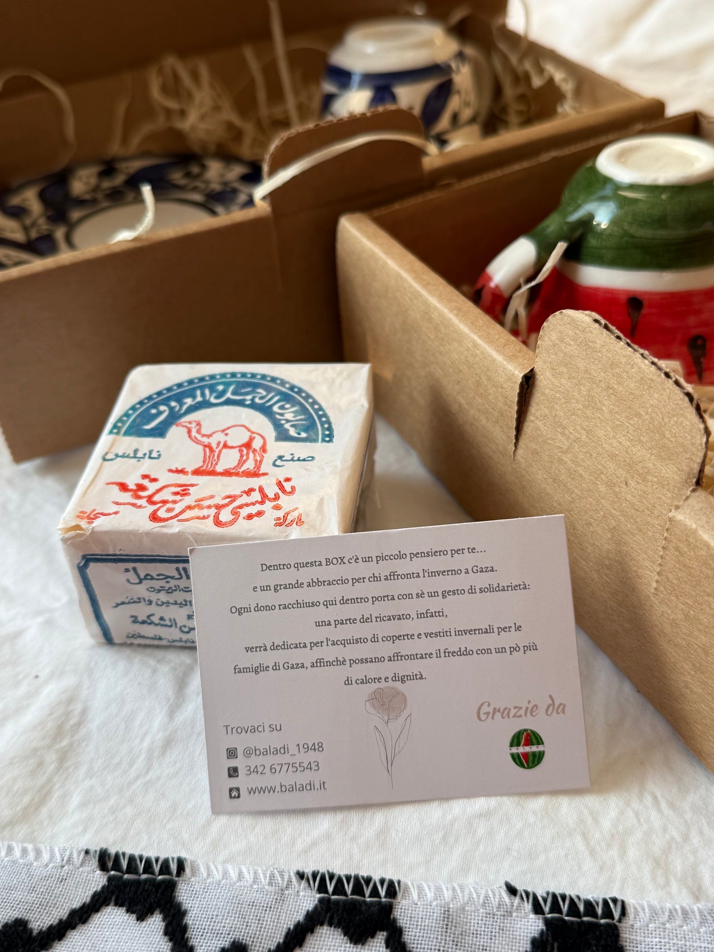 BOX NATALE “Artigianato palestinese”