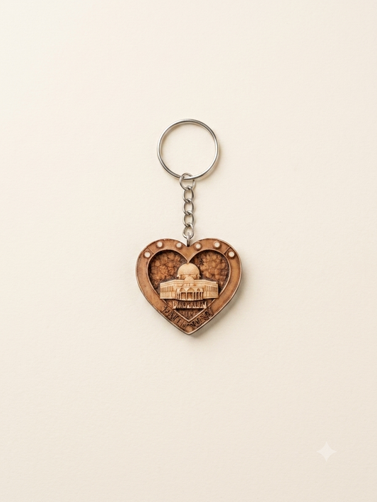 Portachiavi Jersualem heart