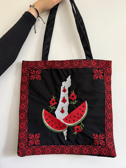 BORSA TATREEZ PALESTINA & FIORI
