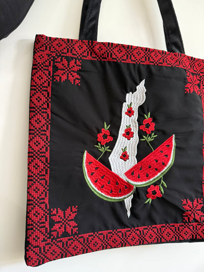 BORSA TATREEZ PALESTINA & FIORI